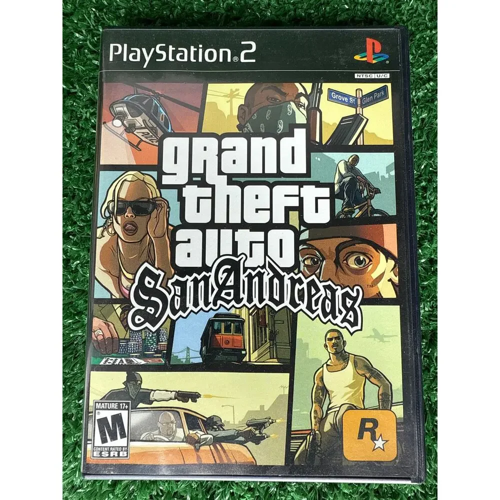 Grand Theft Auto San Andreas (Sony Playstation 2/PS2) with Poster and Manual